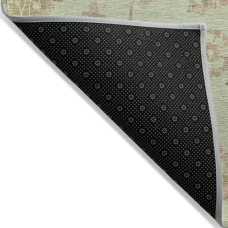 Machine Washable Indoor/ Outdoor Chantille Modern Floral Rug
