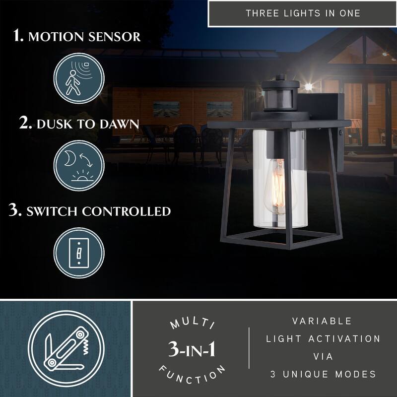 Vaxcel Lighting T0729 Geneva 11" Tall Outdoor Wall Sconce with Clear