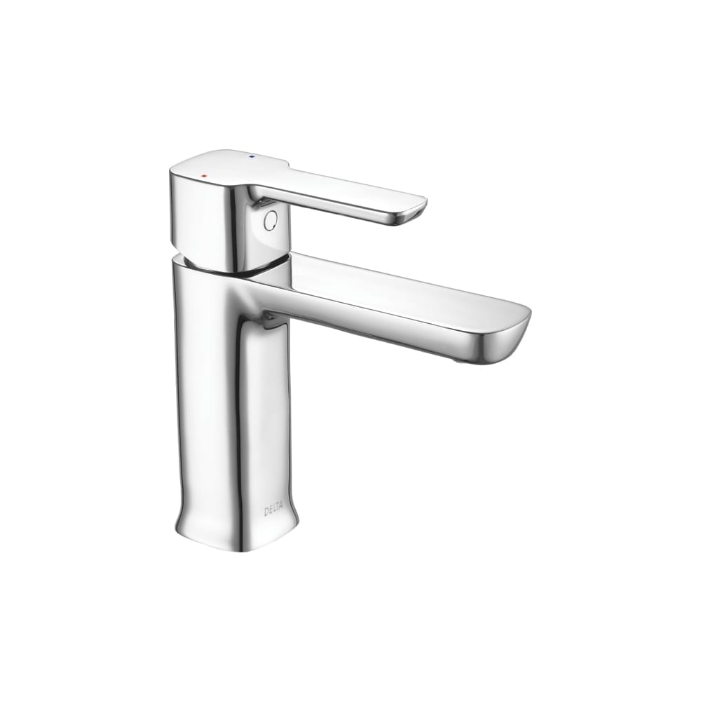 Shop Delta 581lf Pp Modern 1 2 Gpm Single Hole Bathroom Sink
