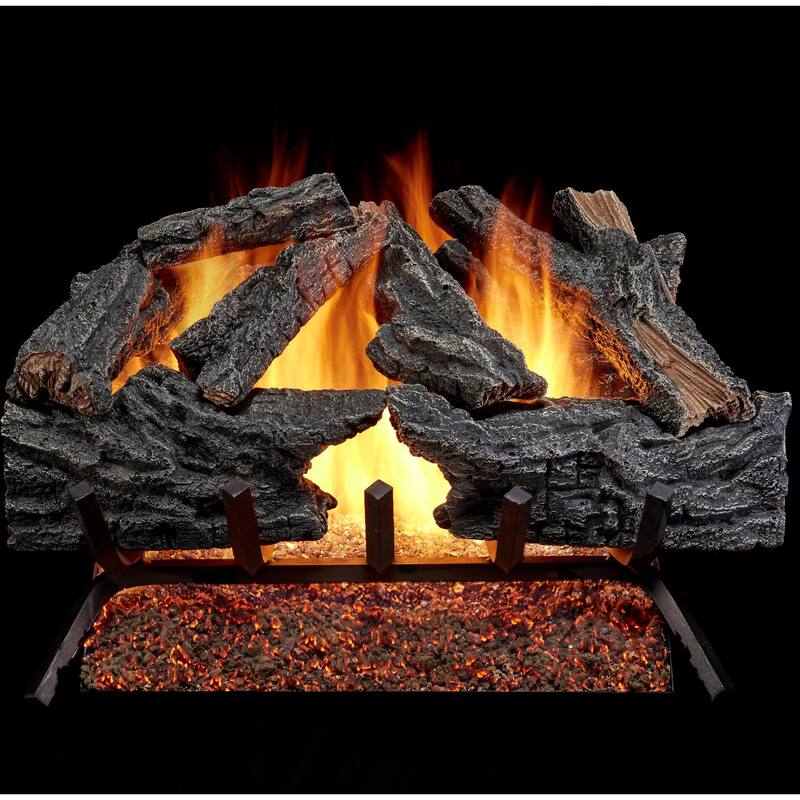 Duluth Forge CSW24HVL 55,000 BTU Natural Gas Log Set Fireplace with - Natural