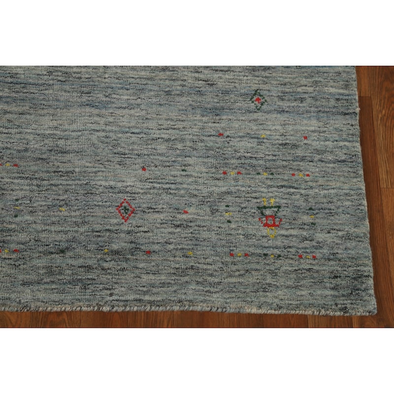 Hand Knotted Oriental 100% Wool Carpet Tribal Tribal Multi-Colored Gabbeh Area Rug - 7' 11'' X 5' 3''