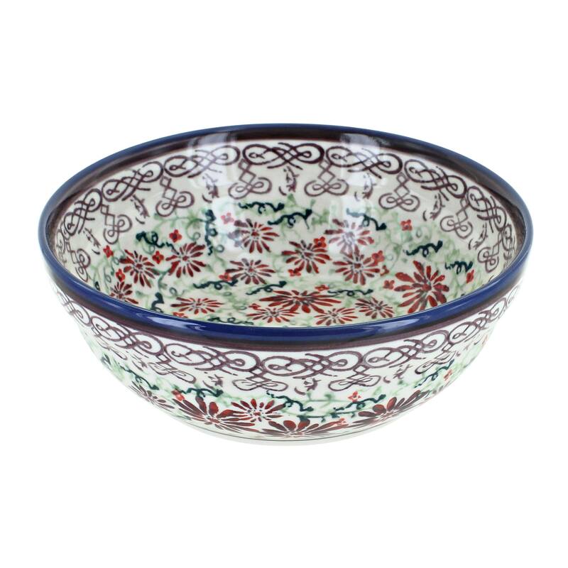 Blue Rose Polish Pottery Zaklady Cereal Bowl