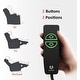 preview thumbnail 23 of 44, Mcombo Electric Power Recliner Chair with Massage and Heat,USB Charge Ports,Side Pockets and Cup Holders,Faux Leather 7050