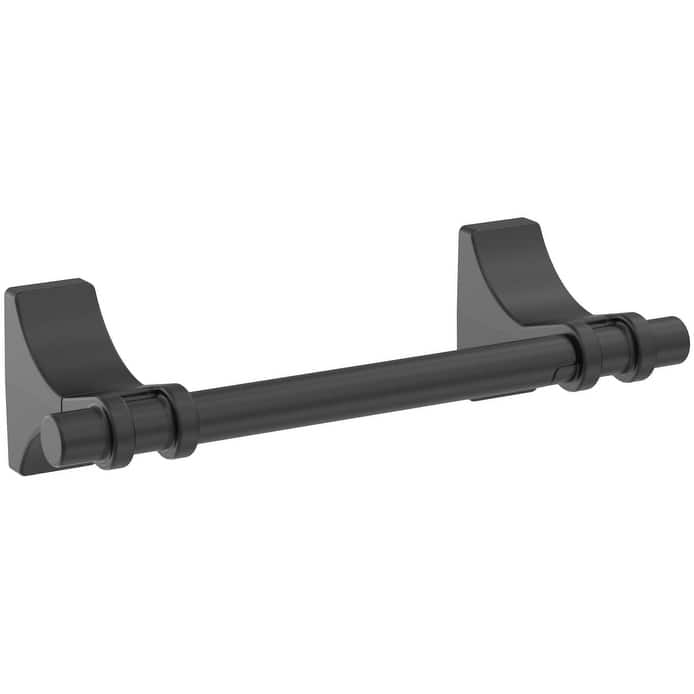 Amerock Davenport Wall Mounted Pivoting Toilet Paper Holder - Matte Black