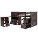 preview thumbnail 25 of 25, Low Study Twin Size Loft Bed with Storage Steps and Portable, Desk