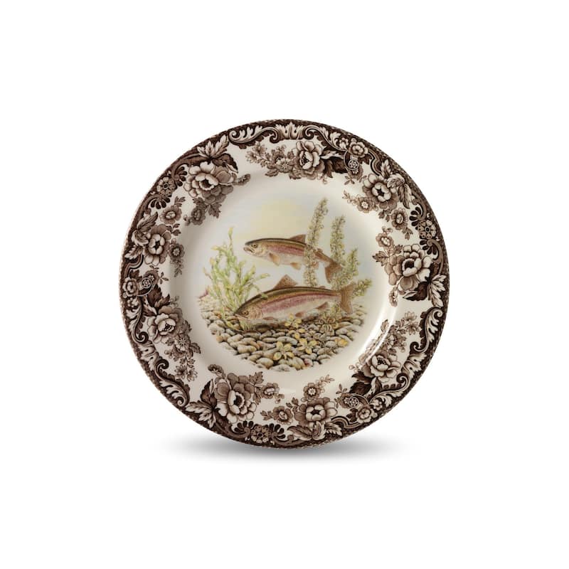 Spode Woodland Dinner Plate Fish Collection - 10.5 inch
