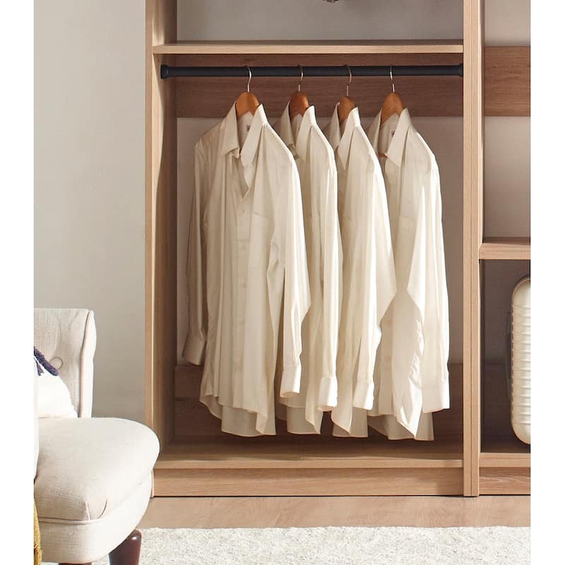 Prosper Oak Freestanding Walk in Wood Closet System