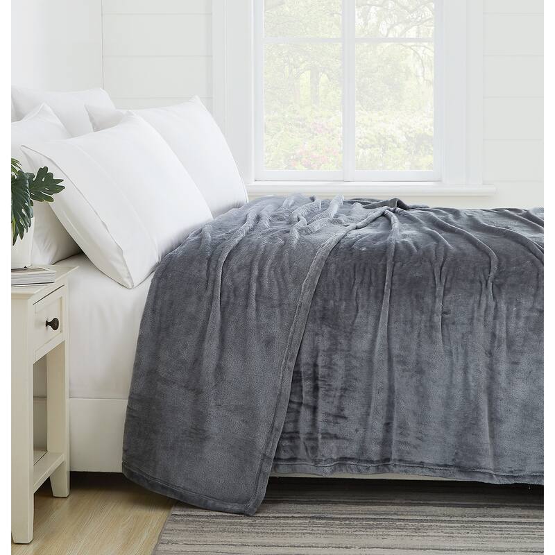 Southshore Fine Linens Premium Fleece Blanket - King - Slate