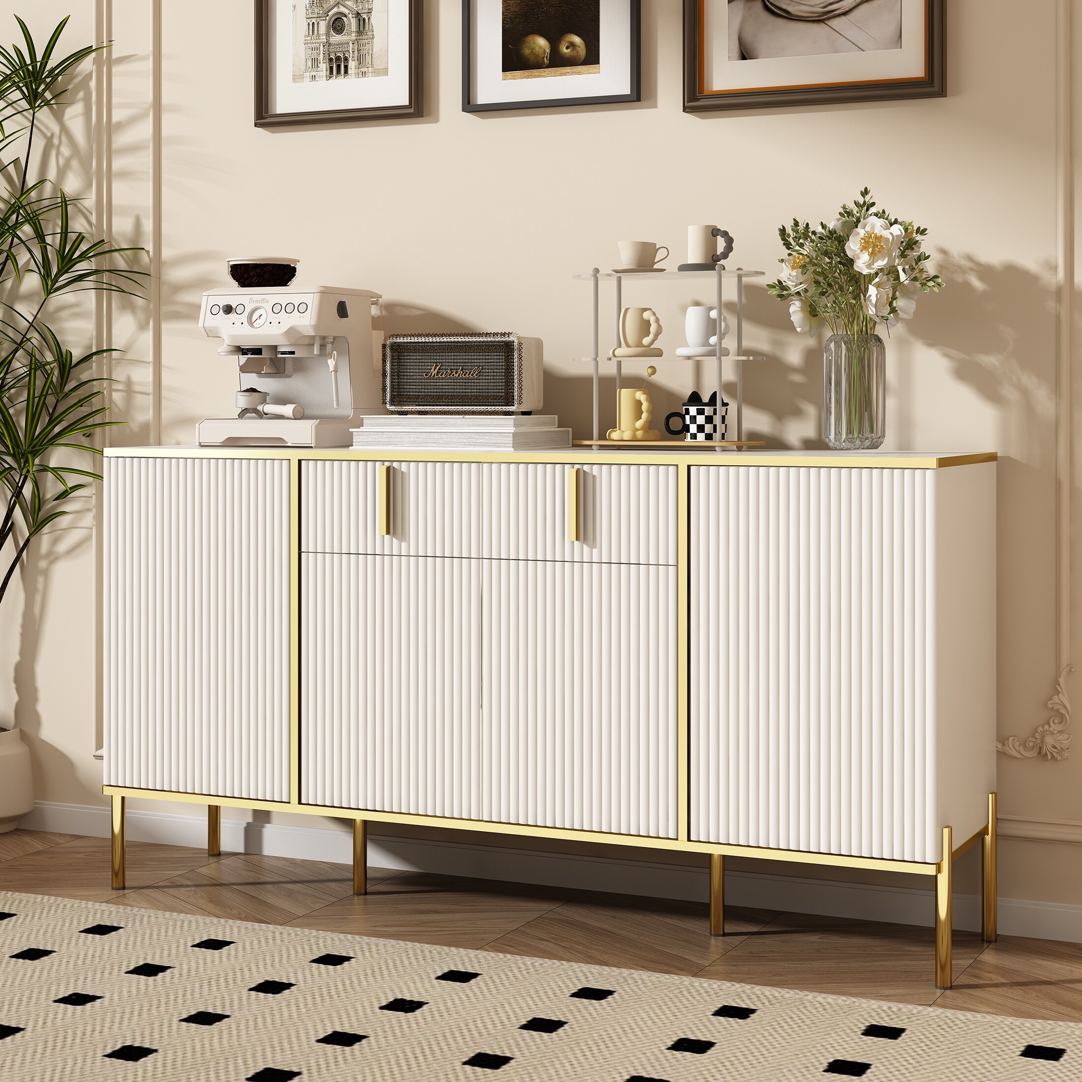 White dining room buffet sales
