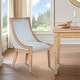 preview thumbnail 36 of 60, Martha Stewart Bedford Elmcrest Upholstered Dining Chair with Nailhead Trim Light Blue