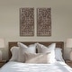 preview thumbnail 2 of 55, Madison Park Botanical Panel Distressed Carved Wood Wall Decor (Set of 2) Bronze
