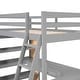 preview thumbnail 8 of 16, Solid Wood Maximized Space Twin Size Loft Bed Kids Bed with Ladder Shelves and Desk Kids Furniture, Gray
