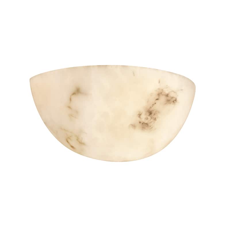 LumenAria 2-light (No Metal) Wall Sconce, Large Quarter Sphere