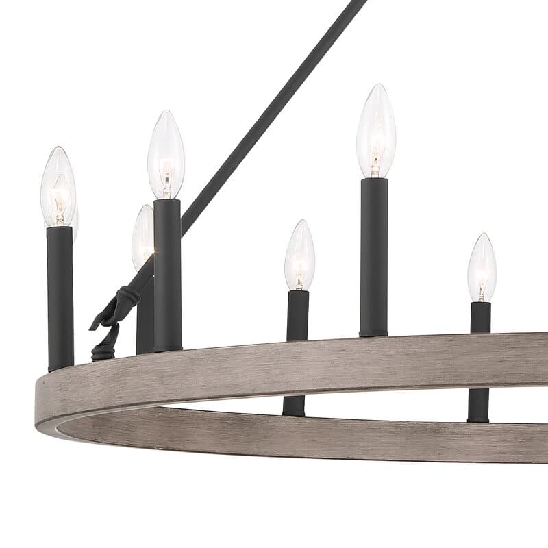 Acroma 15 Light Modern Farmhouse Wagon Wheel Chandelier-UL Certified - N/A