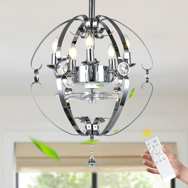Bella Depot Modern Ceiling Fan 6-speed Reversible Motor with Remote and Light Kit - 20"