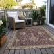preview thumbnail 18 of 118, Machine Washable Indoor/ Outdoor Traditional Chantille Rug Burgundy - 10' x 14'