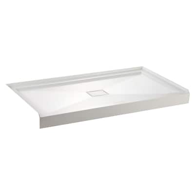 Kingston Brass Dominica 60" x 32" Rectangular Shower Base with Single
