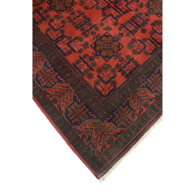 Khal Mohammadi Talia Red/Navy Rug - 5'0" x 6'5"