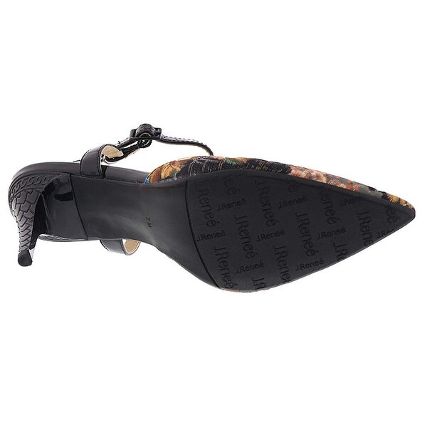 j renee black and white shoes