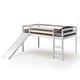 preview thumbnail 2 of 8, Gymax Twin Size Loft Bed with Slide Wood Low Sturdy Loft Bed Bedroom