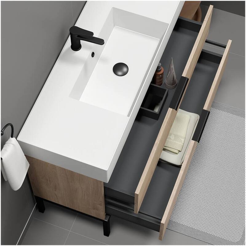 Nameeks Derin-4818 Derin 48" Free Standing Single Basin Vanity Set