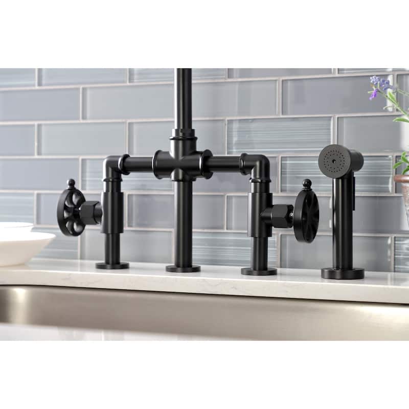 Kingston Brass Belknap Bridge Kitchen Faucet