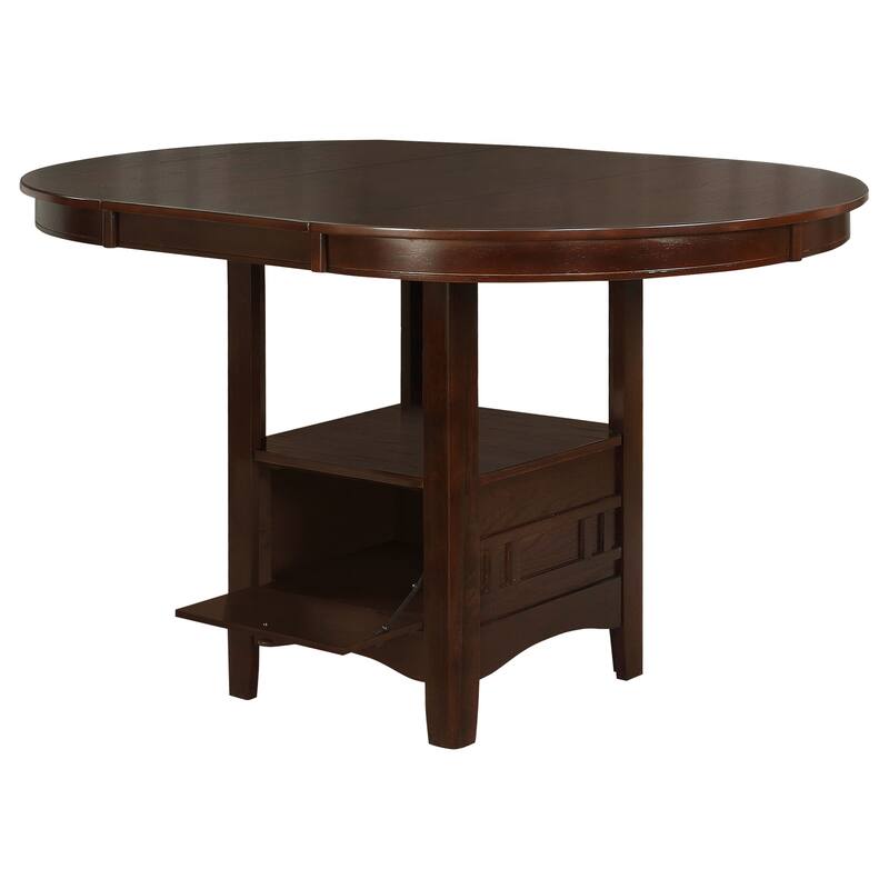 Coaster Furniture Lavon Oval Counter Height Table Brown - 42.00'' - 60.00'' x 42.00'' x 36.25''