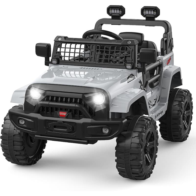 12V Electric Ride Car - Grey