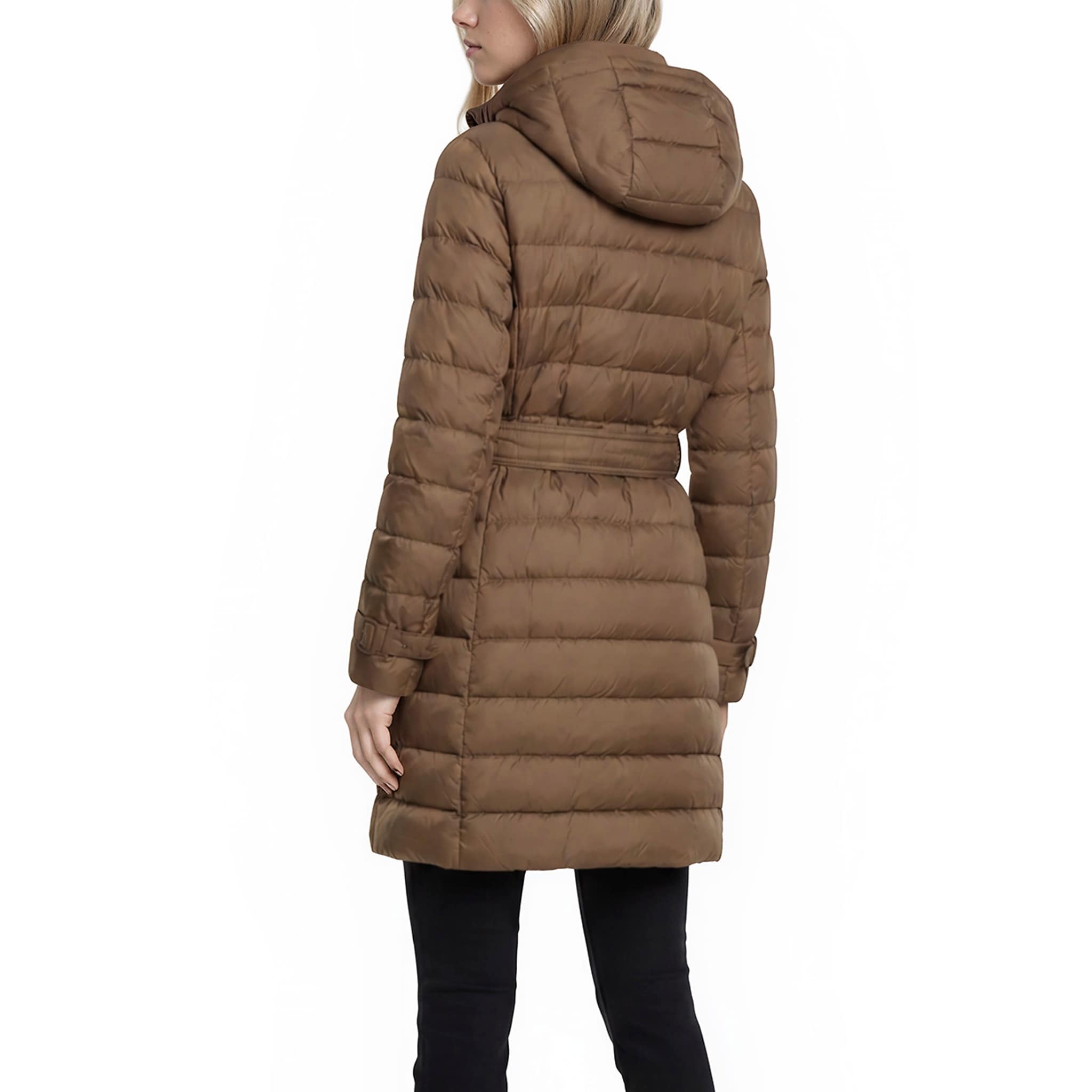 Burberry Witley Belted Long Puffer Coat - Overstock - 43580367