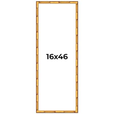 16x46 Frame Gold Bamboo Picture Frame - Complete Modern Photo Frame