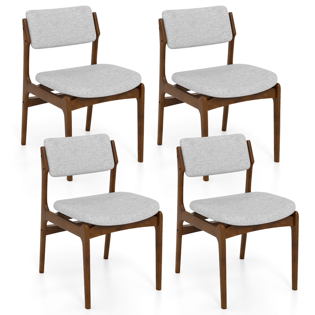 Gymax Modern Padded Dining Chairs Set of 4 w/Padded Seat Tilt Backrest