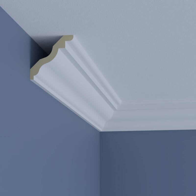 3 3/8"H x 3 3/8"P x 4 7/8"F x 96"L Cooper Crown Moulding - 1-Pack