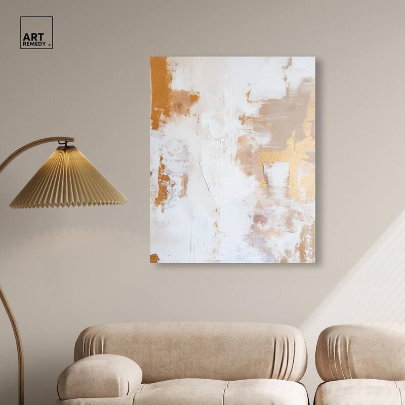 Golden Bronze Ripple I Canvas by Art Remedy, Gallery Wrapped