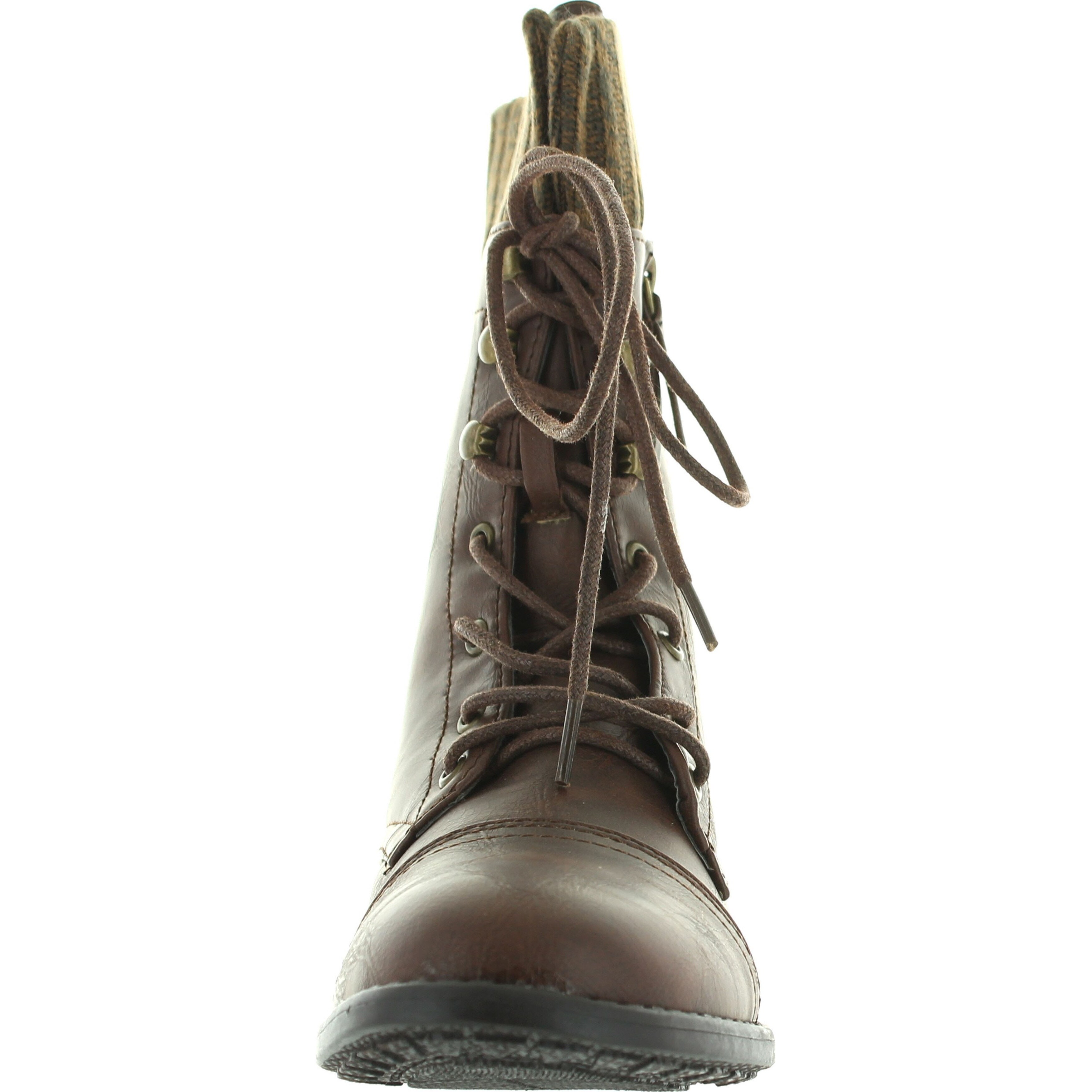 sweater cuff combat boots