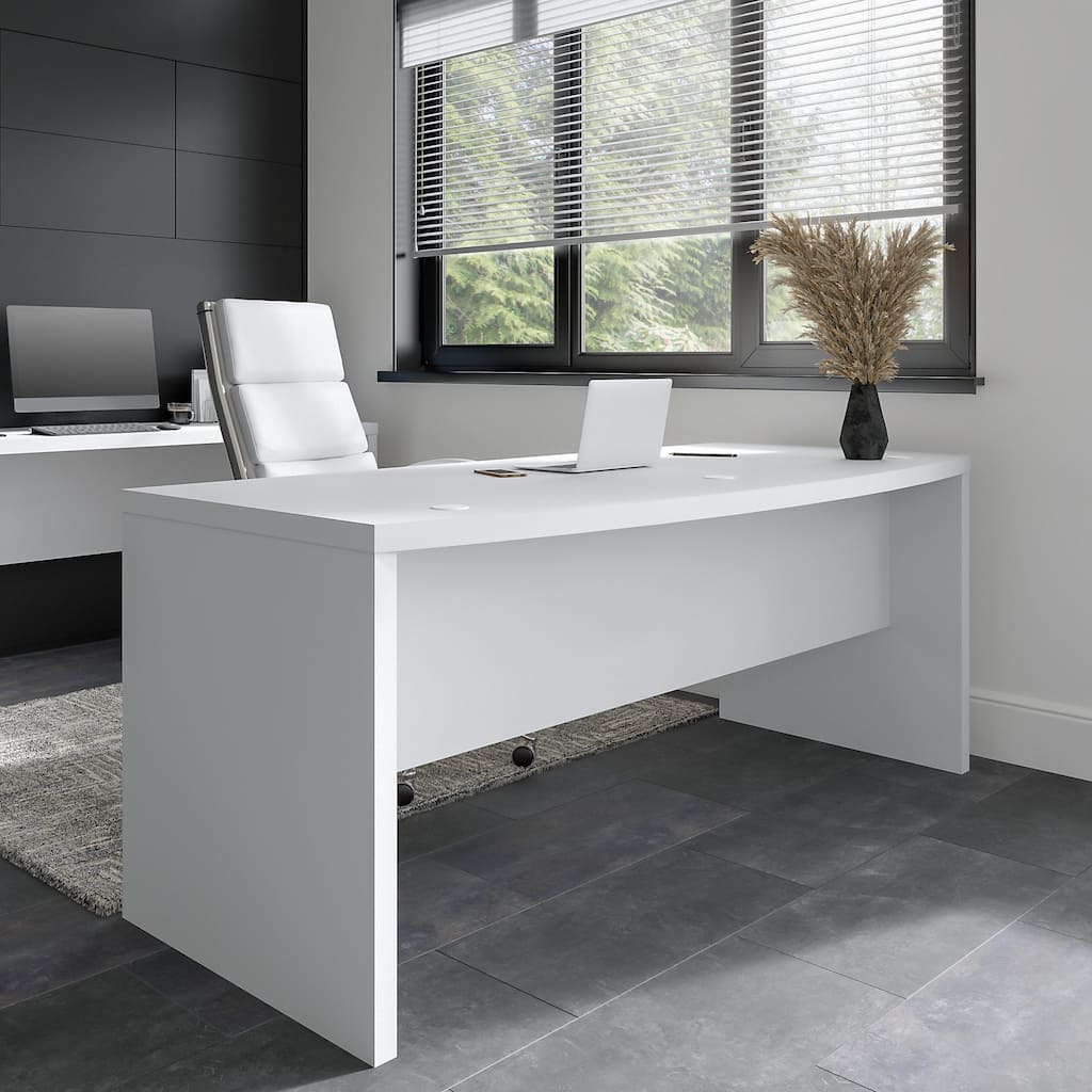 Echo 72W Bow Front Desk by Bush Business Furniture