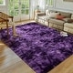 preview thumbnail 95 of 130, Modern Indoor Area Rug Tie-Dyed Carpet for Living Room Bedroom Nursery 6'x9' - Tie-dye grape purple - Rectangle