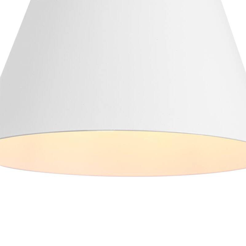 Modern 1-Light Dimmable Conical Single Pendant - N/A