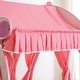 preview thumbnail 5 of 5, Transitional Pink Wood Pumpkin Carriage Kids Canopy Bed by Furniture of America