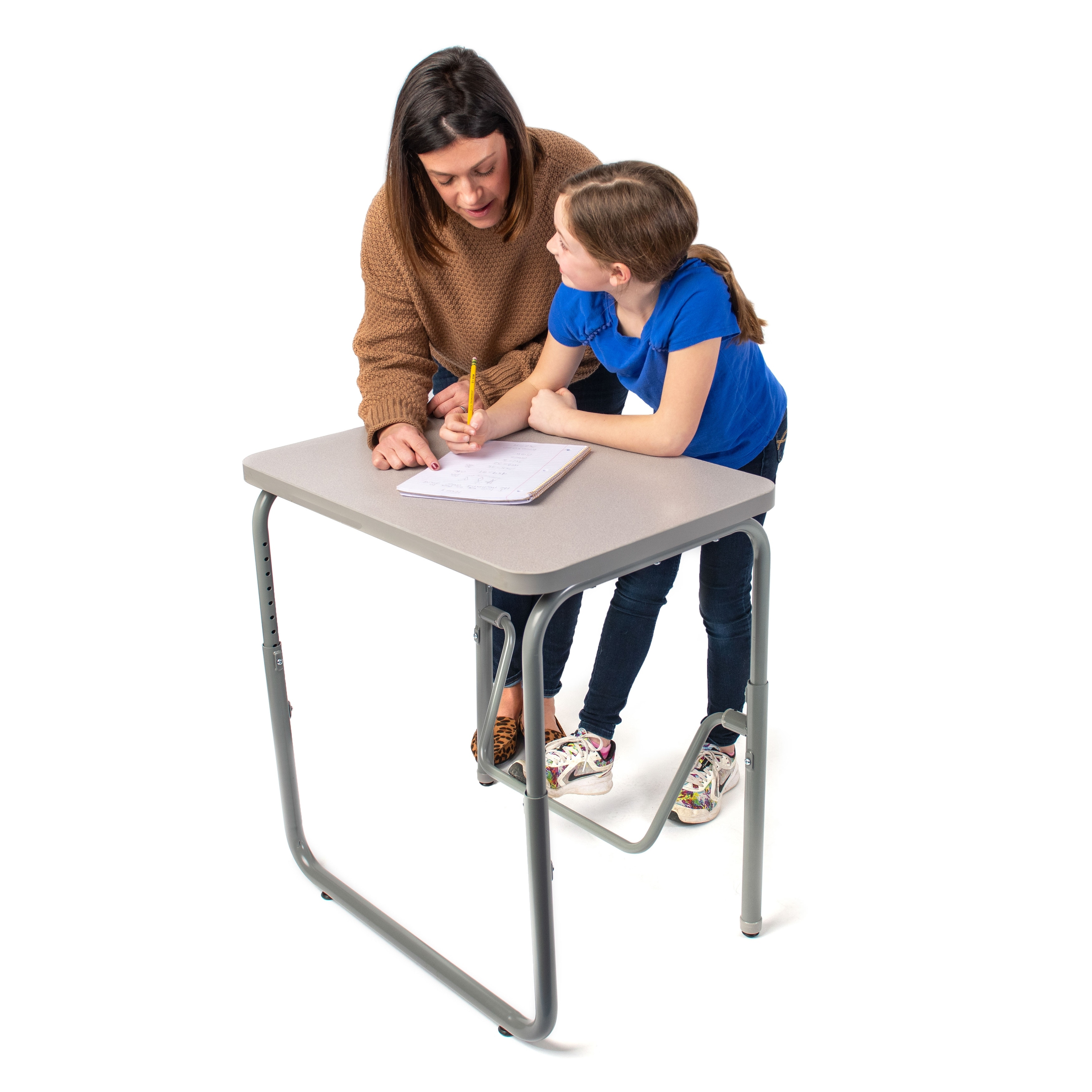 AlphaBetter 2.0 Height - Adjustable Student Desk with Pendulum Bar 22"-30"