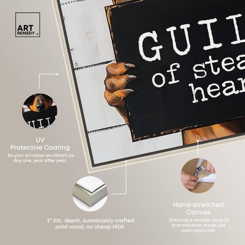Guilty of Stealing Hearts Canvas by Art Remedy