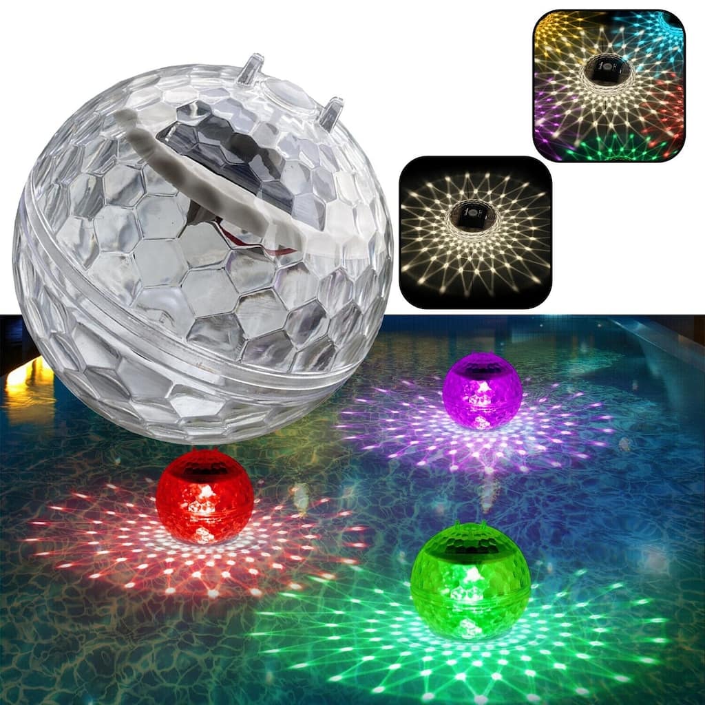 Color-Changing Solar Floating Pond Light