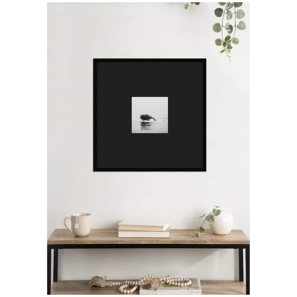 Kate and Laurel Humpback Whale No. 4 by Laura Evans Framed Wall Art Print Matted