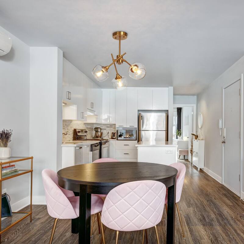 Mid-century Modern 3-light Adjustable Semi-flush Mount Sputnik Wine Glass Dimmable Ceiling Lights - D20'' * H10.5''