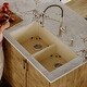 preview thumbnail 2 of 8, Karran 32" Undermount Double Equal Bowl Quartz Kitchen Sink Kit - 32" x 19.5" x 9"