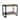 27.5" Mango Wood End Table with Shelf and Black Metal Frame