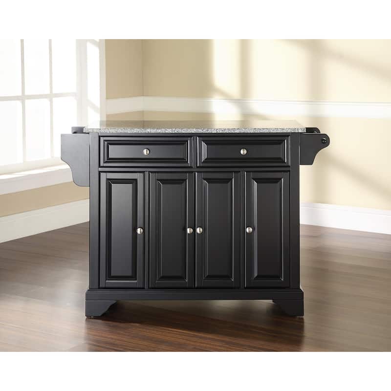 Kitchen Island - Full Size Cart with Stainless Steel Top & Storage - Modern Portable Kitchen Furniture