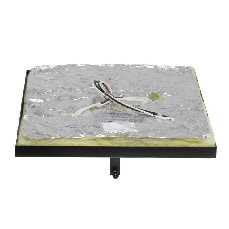 Square Flush Mount Light - 2 Light Southwestern Style Ceiling Fixture - Restoration Bronze Finish - 5