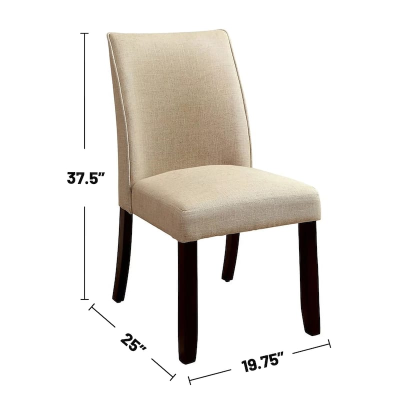 Set of 2 Padded Fabric Side Chairs