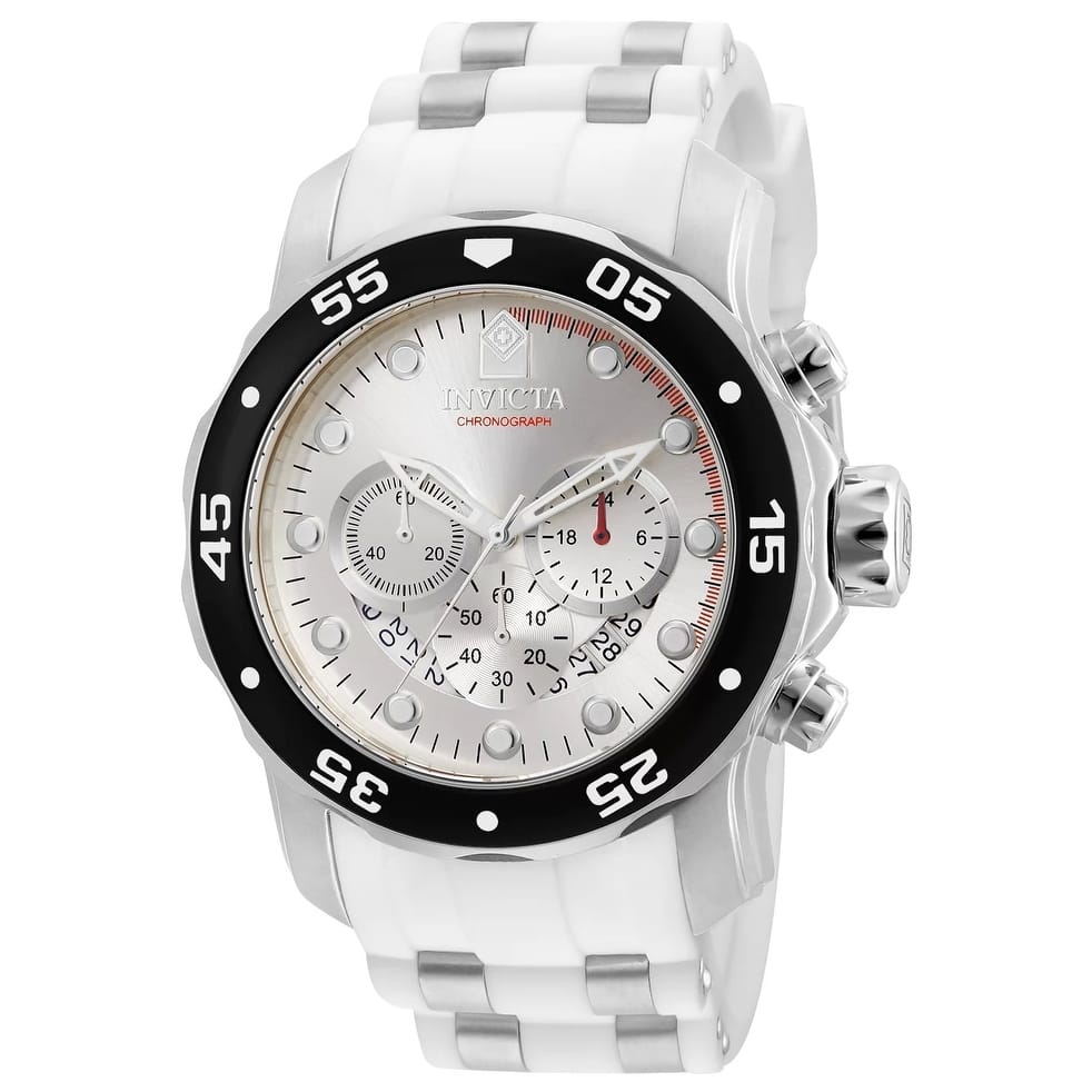 Invicta Women's 20290 Pro Diver Quartz Chronograph Silver Dial Watch