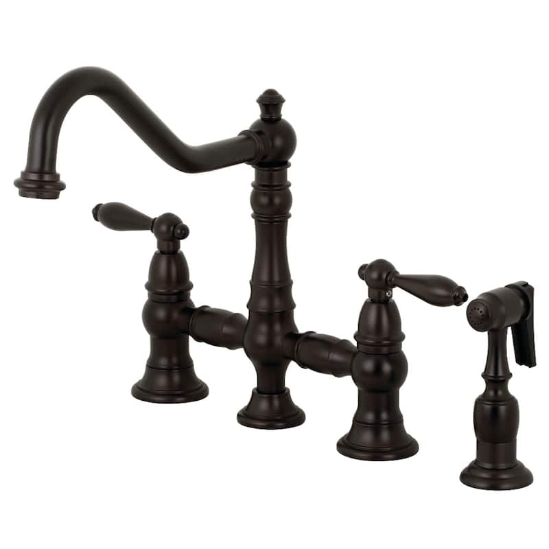 Kingston Brass Restoration Kitchen Faucet with Side Sprayer